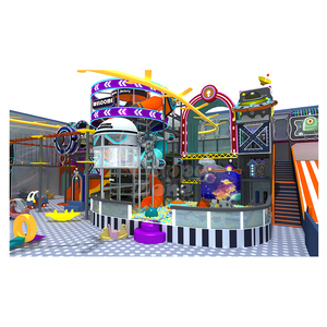 Équipement <span class=keywords><strong>de</strong></span> terrain <span class=keywords><strong>de</strong></span> jeux intérieur <span class=keywords><strong>de</strong></span> qualité commerciale, centre <span class=keywords><strong>de</strong></span> jeux pour enfants sur le thème <span class=keywords><strong>de</strong></span> l'espace avec trampoline, parcours <span class=keywords><strong>de</strong></span> cordes et toboggan en forme <span class=keywords><strong>de</strong></span> beignet - Product Image 1