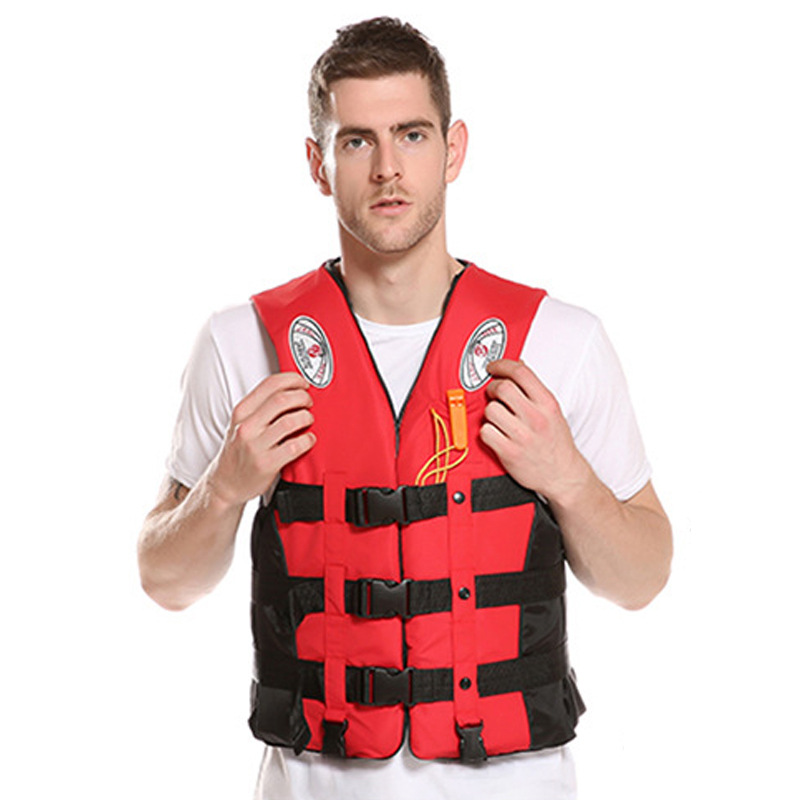 Спасательный жилет для взрослых, водонепроницаемый спасательный жилет из ткани Оксфорд и хлопка, с жемчужинами, для плавания, для взрослых