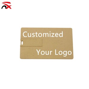 New Style Wheat Straw Business Advertising Usb Credit Card Promotional Gift 128mb to 128GB USB Card