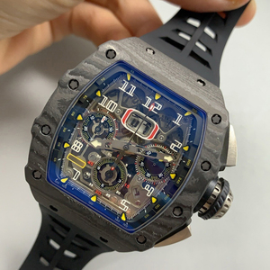Top New Model 1103 Carbon Fiber Multifunction Chronograph Movement Digital <b>Calendar</b> Wheel Men's Daily Social Automatic Watch - Product Image 2