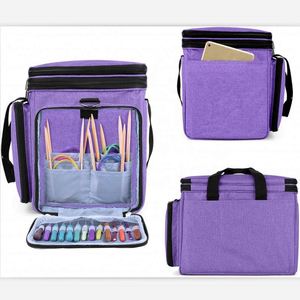 Bolsa de Ganchillo de Gran Capacidad, Organizador de Agujas de Tejer, Bolsa de Almacenamiento de Hilo, Fabricada por BSCI - Product Image 5