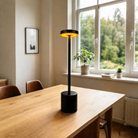 Lampe de table de luxe rechargeable Zafferano Poldina, design européen moderne, décoration d'hôtel, lampe de bureau LED