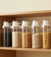 Conteneur de stockage alimentaire hermétique et écologique pour riz, farine, aliments pour animaux – Sans BPA, compatible congélateur, organisateur de cuisine