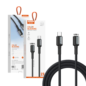 Cao Khả năng tương thích USB Type-C ngân hàng điện thoại di động truyền tải điện thoại 27 Wát Cáp dữ liệu sạc nhanh Nylon cho cáp Para celular - Product Image 4