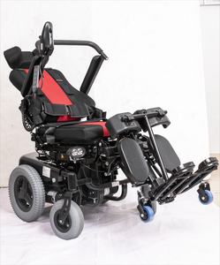 Silla de ruedas para discapacitados reclinable de pie eléctrica motorizada todoterreno de alta velocidad - Product Image 3