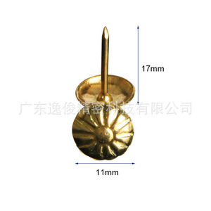 Vintage Sofa Tacks 11mm Diameter Bronze Colored Decorative Furniture Accessories Push Pins <b>Brass</b> Material Durable - Product Image 3