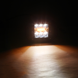 Blanco luz ámbar cambiando colores estroboscópica Flash cubo LED vainas de montaje al ras Combo 5 pulgadas 24W luz de trabajo - Product Image 6