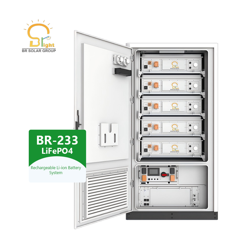 200kWh LiFePO4 Battery System Commercial Industrial