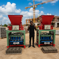 Machine semi-automatique de fabrication de blocs creux en béton 4-35B pour la construction en Afrique – Équipement de production de briques non cuites