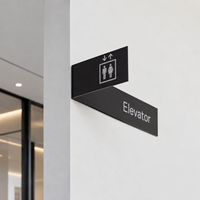 Expédition rapide, plaque de porte personnalisée avec numéro de maison éclairé par LED, métal, acrylique, 3D, numéros d'adresse, logo mural pour hôtel, maison