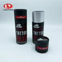 Boîte d'emballage en tube de carton cylindrique personnalisée pour parfum, film de tatouage, bougie, chemise - Boîte cadeau rigide recyclable professionnelle