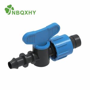 Kit de <span class=keywords><strong>mini</strong></span>-vannes d'irrigation filetées mâles / Robinet d'arrêt à poignée papillon à double écrou pour tuyau goutte-à-goutte, tuyau PE et tuyau plat - Product Image 2
