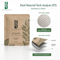 Kit d'emballage de café innovant en fibre végétale, avec sachet de café filtre rond UFO pour extraction stable, sans coût de conditionnement supplémentaire