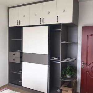 Compact Eco-Friendly Wood <b>Bedroom</b> Wardrobe <b>for</b> <b>Small</b> Apartments High-Capacity Storage Barber <b>Chair</b> Wooden Beds Frame OEM - Product Image 3
