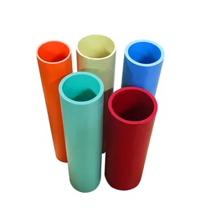 Direct factory custom pvc extrusion manufactures square round plastic pipe furniture grade extruded plastic tube