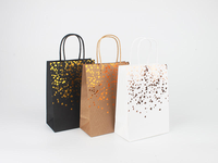 Sac en papier kraft écologique de luxe imprimé sur mesure avec ruban, recyclable, pour le shopping, les vêtements, les cadeaux, les aliments, les plats à emporter, avec votre propre logo