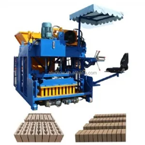Máquina para fazer blocos ocos de tijolos de concreto hidráulico de baixo investimento