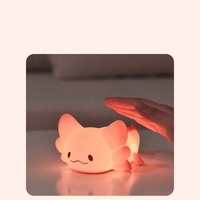 Veilleuse pour enfants en silicone USB, tactile, créative, multicolore, rechargeable, en forme d'animal, à intensité variable, personnalisée, mignonne, pour la chambre des enfants