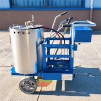 Machine de marquage routier thermoplastique manuelle haute efficacité pour lignes de circulation, capacité de peinture 100 kg, pour passages piétons et parkings