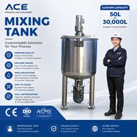 Mélangeur à double enveloppe Ace 300L 500L 1000L pour la fabrication de savon, détergent, shampoing et désinfectant liquide pour les mains