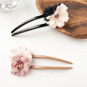 Horquilla de pelo en forma de U MIO estilo chino <span class=keywords><strong>Malus</strong></span> <span class=keywords><strong>spectabilis</strong></span> horquillas de pelo de lujo al por mayor para dama mujer elegante - Product Image 3