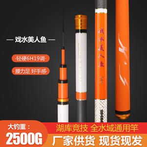 Caña de Pescar Telescópica Playful Mermaid de 6m, Acción Extra Rápida, Guías SIC, para Pesca en Agua Dulce, Estanques y Embalses, Pesca en Taiwán - Product Image 2