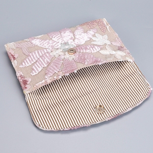 Women Delicate <b>Sequin</b> Embroidery Envelope Clutch Purse Formal Dressy Evening Handbag for Wedding Cocktail Parties - Product Image 6