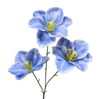 Dinding Latar Belakang Bunga Sutra Tulip 3D Simulasi untuk Pernikahan, Thanksgiving, Hotel, Lanskap, Seni Bunga, Aula Pernikahan