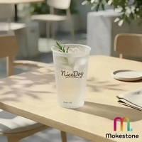 Gobelets jetables pour café glacé de 16 oz avec couvercles, gobelets en plastique transparent avec couvercles, gobelet à boisson froide pour fête