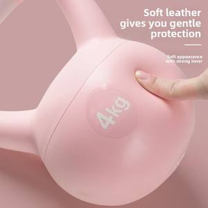 Home Gym Workout Weiches PVC und Sand Eisen Stärke Kessel glocke Frauen Form und Fitness 2-10kg Training Deep Squat Kettle Bell - Product Image 3