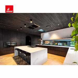 Allandcabinet แผ่น<span class=keywords><strong>ไม้</strong></span>อัดลามิเนตสีดำสำหรับประตูตู้ครัว - Product Image 3