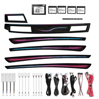 Kit d'éclairage ambiant LED pour l'intérieur de la voiture, 256 couleurs, pour modèles de la série 5 E60 2007-2010, 12V 3-5W, garantie 1 an, décoration automobile