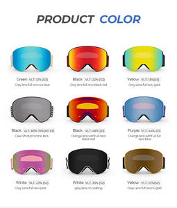 HUBO カスタム フレームレス スノーボード アイプロテクション アイウェア HDレンズ UV400 曇り止め スノースキーゴーグル メガネ対応 - Product Image 3