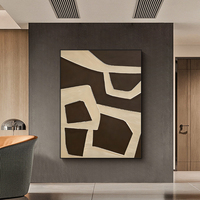 Maßgefertigte Minimalistische Wohnkultur Wandkunst Dekor Leinwandgemälde Moderne Abstrakte Schwarz-Weiß Leinwand Hängende Wanddekoration für Zuhause