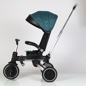 Tricycle pour bébé de conception nouvelle, norme européenne, avec siège pivotant à l'arrière / Tricycle pour bébé avec cadre en alliage / Tricycle de luxe 4 en 1 pour enfants - Product Image 2