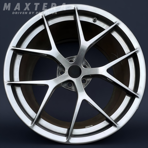 Ruedas de coche de pasajeros forjadas personalizadas para Cayenne Porsche 911 Taycan 944 <span class=keywords><strong>Macan</strong></span> 5x130 llantas de aleación de cara cepillada con bloqueo central de <span class=keywords><strong>21</strong></span> pulgadas - Product Image 6