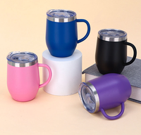MOQ 10000, Mug à café en acier inoxydable 12oz avec poignée, moulage personnalisé, développement de nouveaux designs ODM pour projets de grandes marques