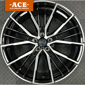Jantes de voiture de course à fond profond noir mat, Beadlock, en aluminium forgé chromé, compatibles avec les voitures particulières F30 <span class=keywords><strong>M2</strong></span> pour <span class=keywords><strong>BMW</strong></span>, style 469M - Product Image 4