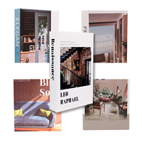 Décor de livre de table basse de ferme classique Fack stockage vide avec revêtement PE double face sur panneau duplex