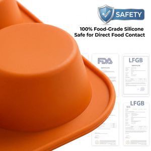 Molde <span class=keywords><strong>de</strong></span> Silicona <span class=keywords><strong>de</strong></span> Grado Alimenticio para Pasteles, Reutilizable, Antiadherente, para Cupcakes y Muffins, Resistente al Calor, con Logotipo Personalizable, Herramientas para Hornear - Product Image 2