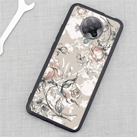 Coque de Téléphone Élégante Antichoc en TPU Souple Mat à Motif Floral pour Fille de Luxe, Compatible Xiaomi 14 Redmi K60 Pro POCO X5 15