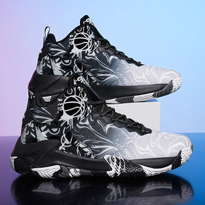 Zapatillas de baloncesto de caña alta, tallas grandes 47-48, para entrenamiento en campus, deportivas y a la moda, con cordones, zapatillas deportivas para correr - Product Image 2