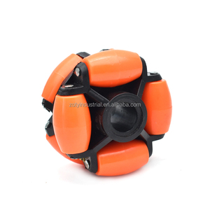 ZOTY2LH-70 Roda <span class=keywords><strong>Omni</strong></span> de Nylon Laranja <span class=keywords><strong>70mm</strong></span> OD Leve para Mobilidade Robótica Rodas de Transporte de Pedra - Product Image 4