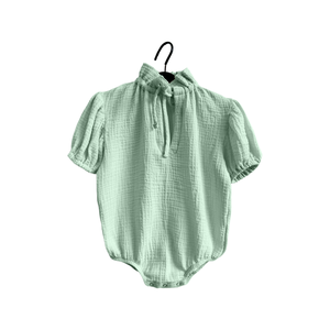 Tutina Estiva Senza Maniche per Neonati, Morbida, Lavorata a Maglia, con Logo, <span class=keywords><strong>Abbigliamento</strong></span> per Neonati ODM - Product Image 3