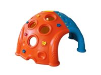 Structure d'escalade en plastique pour enfants en forme de capsule spatiale, équipement de terrain de jeu pour maternelle, tunnel de jeu pour ramper