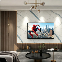 Panneau mural en cristal de carbone de bambou MINGMAN, panneau mural en cristal de carbone anti-collision, panneau mural décoratif pour l'intérieur