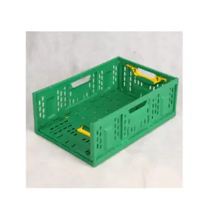 China Herstellung bunte Multi Mesh zusammen klappbare quadratische Kunststoff box Aufbewahrung behälter Kunststoff kiste