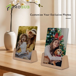 Prosub 12,7*17,8cm Sublimatie Glazen Fotolijst Blanko Aangepaste Print Gehard Glas Sublimatie Fotolijsten - Product Image 1