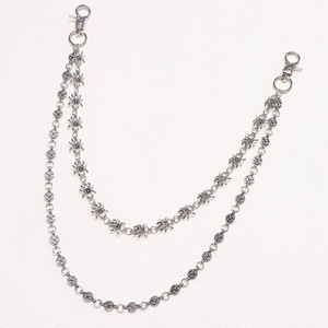 Spider <b>Cross</b> <b>Chain</b> Denim Pants <b>Chain</b> Double Layered Hip Hop Style Adult Waist <b>Chain</b> Flat Design K11 5324 - Product Image 4