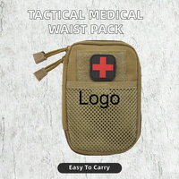 Kit de premiers soins en polyester brodé tactique en gros accessoire d'outil EDC pour la survie médicale sauvage d'urgence pour